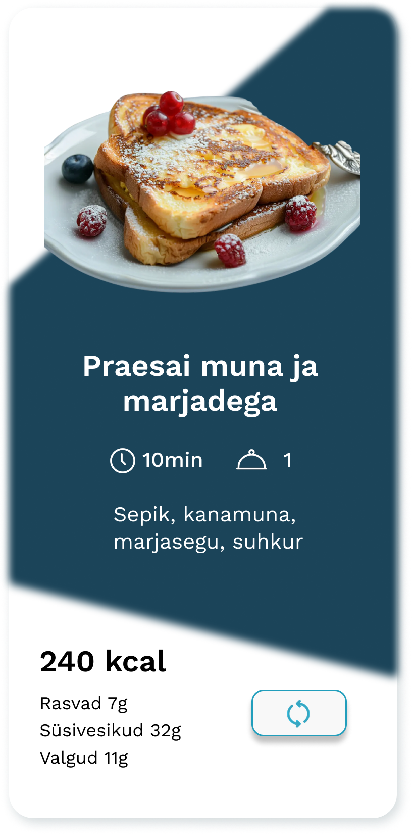 Praesai muna ja marjadega
